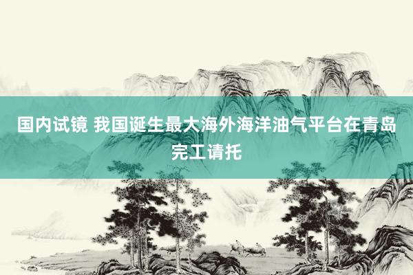 国内试镜 我国诞生最大海外海洋油气平台在青岛完工请托