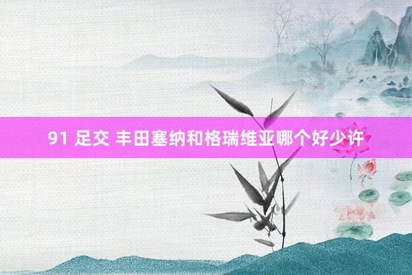 91 足交 丰田塞纳和格瑞维亚哪个好少许